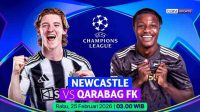 Newcastle vs Qarabag FK, Sumber Foto : vidio Newcastle vs Qarabag FK, Sumber Foto : vidio