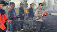 Karhutla di Punggur Kecil, Polisi Pasang Police Line dan Selidiki Penyebabnya