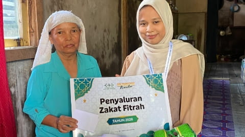 Jelang Idul Fitri, NU Care-LAZISNU Pontianak Distribusikan Zakat Fitrah ke Warga