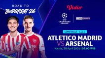 Ateltico Madrid vs Arsenal, Sumber Foto : Vidio