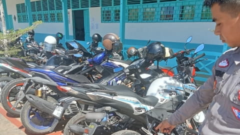 Polres Kubu Raya Sosialisasikan Larangan Knalpot Brong di SMAN 1 Sungai Raya