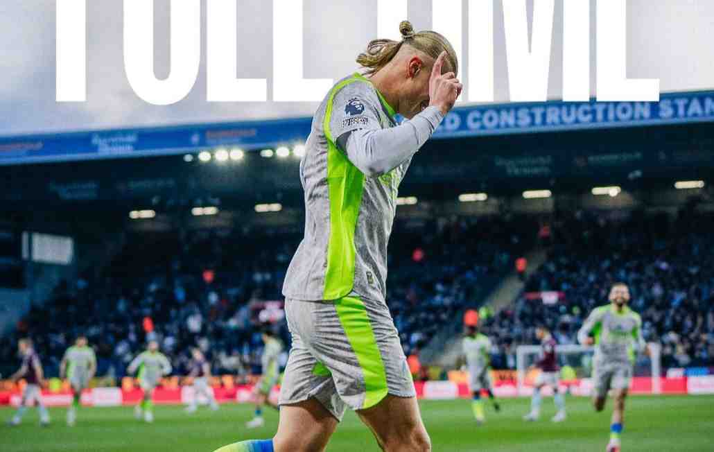 Foto Erling Haaland diposting oleh akun resmi X Manchester City