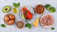 Ilustrasi makanan tinggi protein