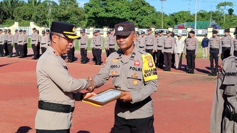 Polsek Terentang Jadi Juara Satkamling Terbaik se-Kubu Raya