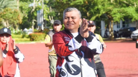 Sekda Yusran Lepas Atlet Popda Kubu Raya, Minta Junjung Sportivitas dan Disiplin