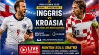 Nonton bola gratis inggris vs kroasia, sumber Foto : Gemini AI
