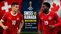 Swiss vs Kanada, Piala Dunia 2026, Sumber Foto : Gemini AI Swiss vs Kanada, Piala Dunia 2026, Sumber Foto : Gemini AI