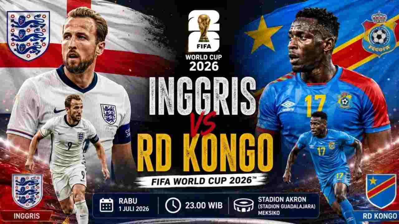 Nonton Bola Gratis inggris vs Kongo, Sumber Foto : Gemini AI
