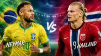 Brazil vs Norwegia, Sumber Foto : Gemini AI