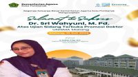 Sri Wahyuni Raih Gelar Doktor "Cumlaude" di UNISMA Sri Wahyuni Raih Gelar Doktor "Cumlaude" di UNISMA