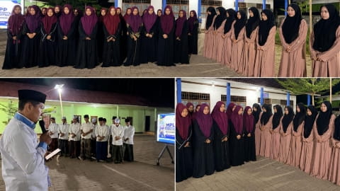 Ustadha Fatmawati dan Gus Fiki Resmi Pimpin Pengurus Santri Ponpes Miftahul Ulum Kumpai Ambangah