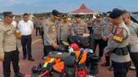 1001080018 Kapolres Kubu Raya Cek Kesiapan Armada Pemadam Karhutla