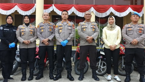 Ungkap 5 Kasus Curanmor, Polresta Pontianak Amankan 11 Motor Curian