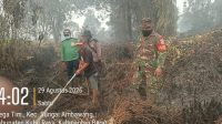 1001151590 Kasat Balakar Kalbar Komandan Wasil Turun Langsung Padamkan Karhutla di Mega Timur