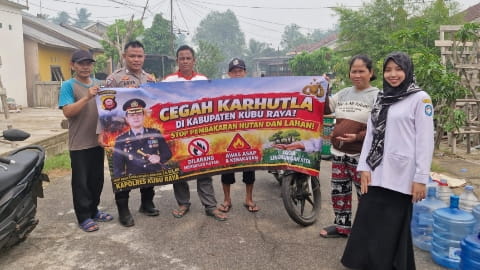 Polres Kubu Raya Perkuat Pencegahan Karhutla di Lahan Gambut