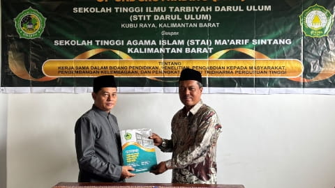 STIT Darul Ulum Kubu Raya dan STAI Ma’arif Sintang Jajaki Kerja Sama Tingkatkan Mutu Pendidikan Tinggi