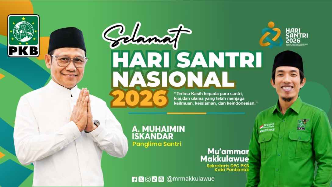 Mu`ammar Makkulawue Sekretaris DPC PKB Kota Pontianak